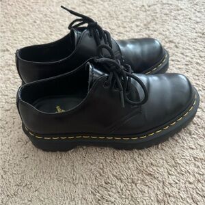 Black womens Dr. Martens loafers